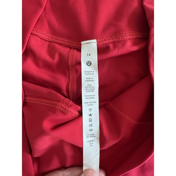 New Lululemon Align HR Pant 25" Size 14 Legging Pant NEW YEAR Gold & Dark Red - Picture 4 of 10